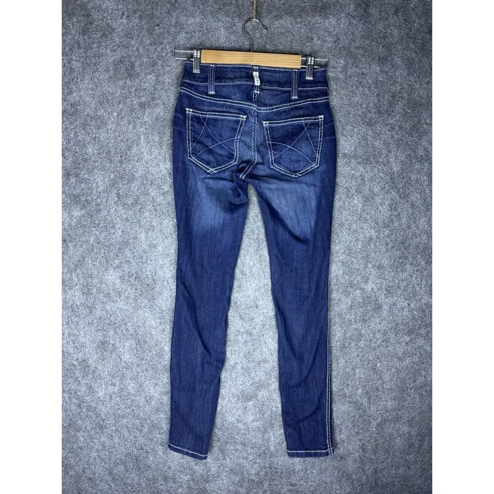 ARIAT Real Denim - Women's Jeans - Mid Rise Skinny Blue - Size 25R - Picture 11 of 14
